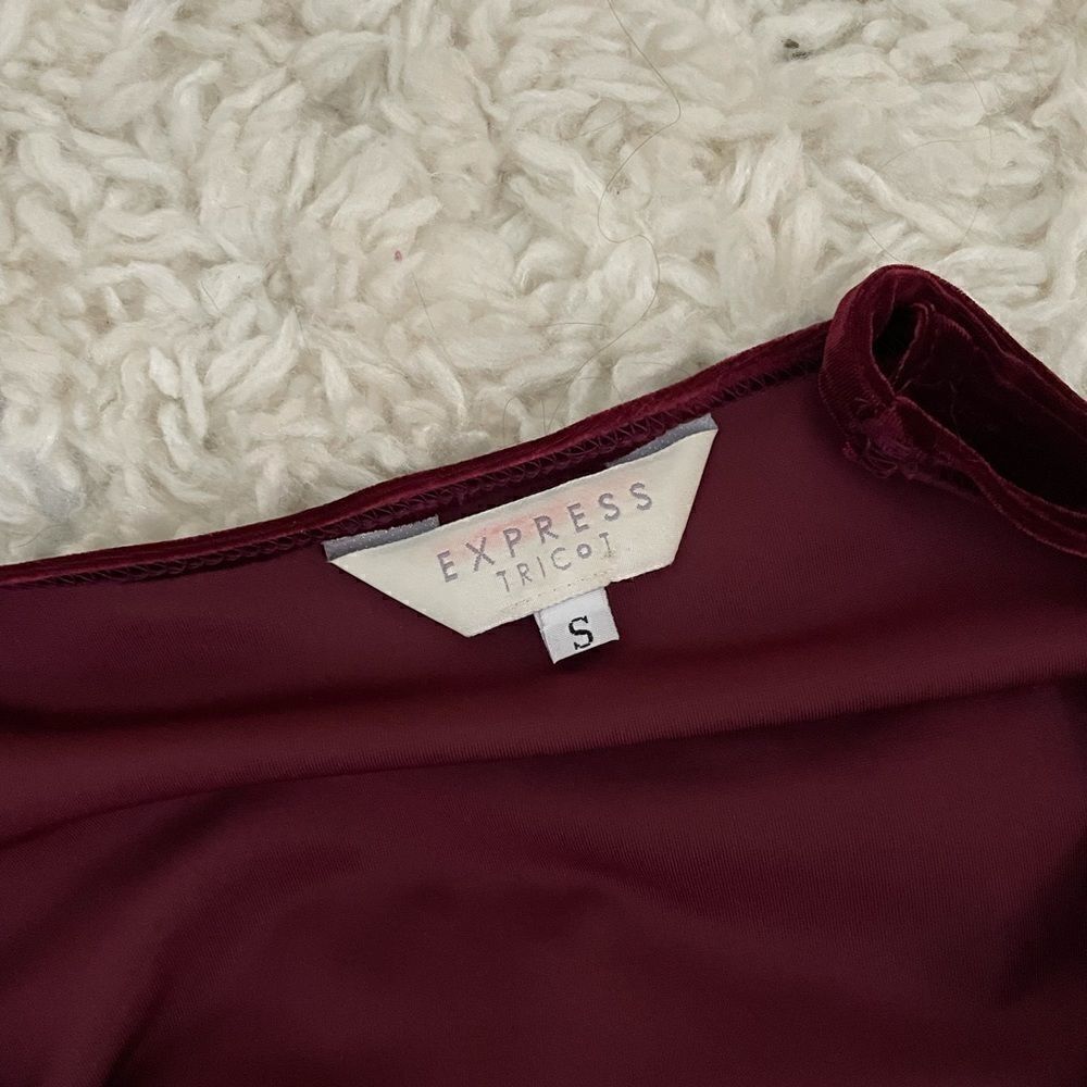 Velvet Tri-Color Mini Dress by Express - Picture 4 of 4